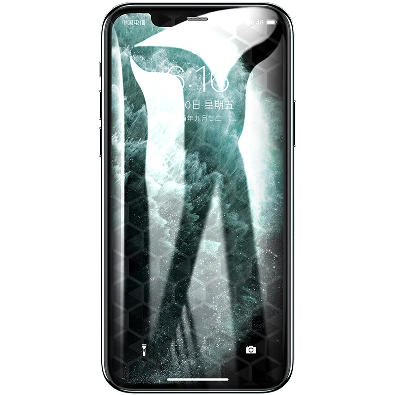 ROCK Crystal 2 шт для iP11 полноэкранная защита Гидрогелевая Защитная пленка для iP11Pro полное покрытие для iP 11Pro Max черная крышка