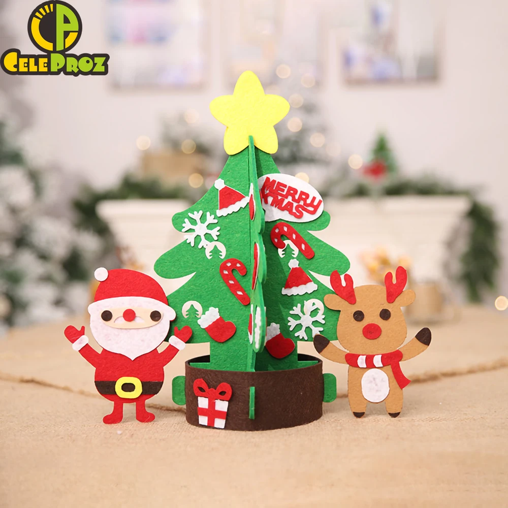1 шт. нетканый материал рождественские украшения для рождественской елки олень