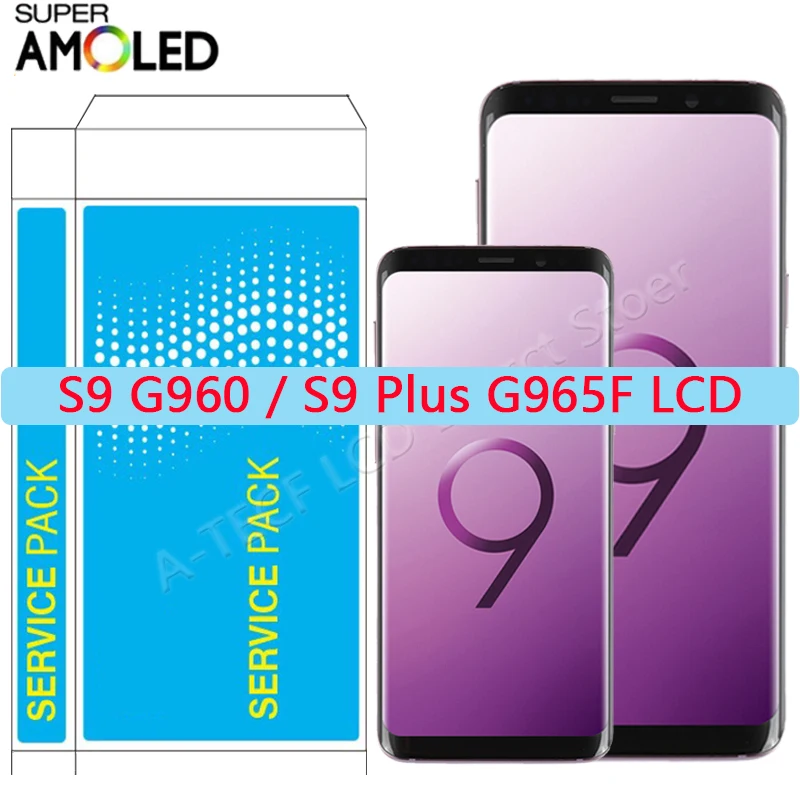 ЖК-дисплей SUPER AMOLED S9 Plus сенсорный экран с рамкой для Samsung Galaxy SM-G96O Ремонт ЖК-дисплея