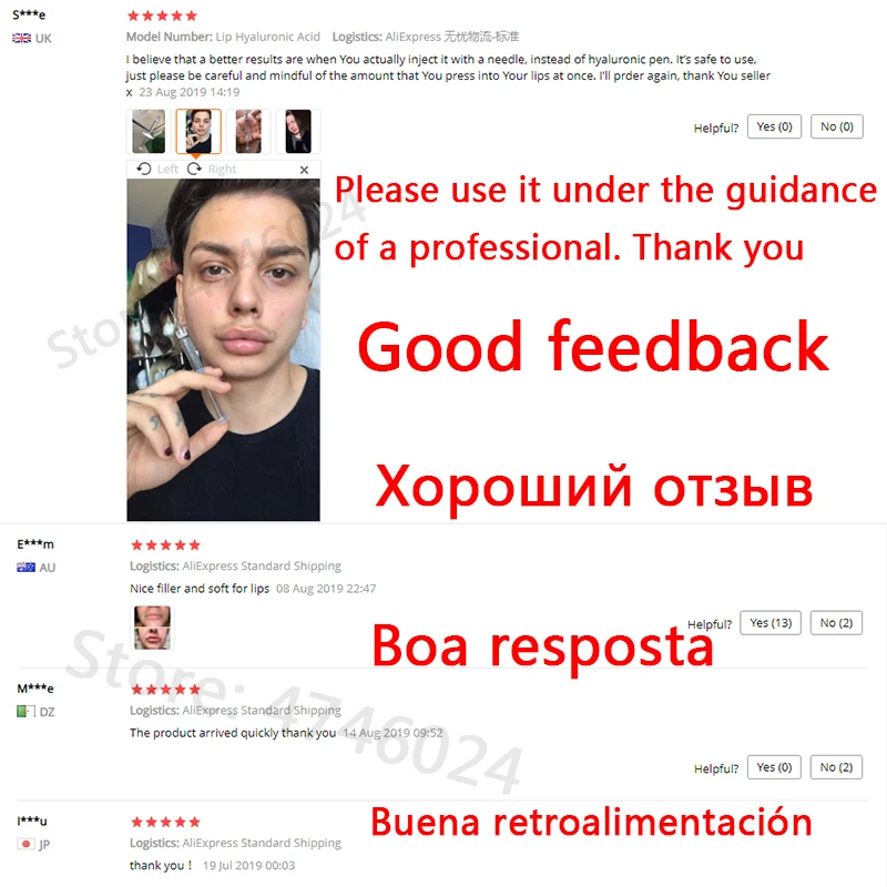 Ceny 10 sztuk nowy 20ml kwas hialuronowy do napełniania twarzy usta DoDo usta dla atomizer hialuronowy długopis