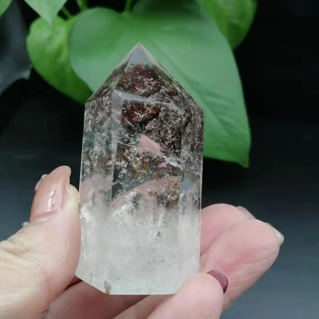 Кристал-фантом точечный камень остров Wicca Декор Пьер кристаллы Cristal натуральный кварц Naturelle Cristaux Исцеление дома чакра