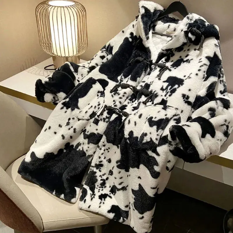 2020 Winter Parka Jacket Faux Fur Women Thickened