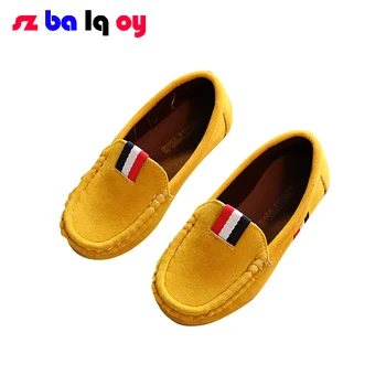 

The Girl, Summer Korean Peas shoes for children Lazy shoes Solid color tendon sole Direct socket Boys and girls shoes