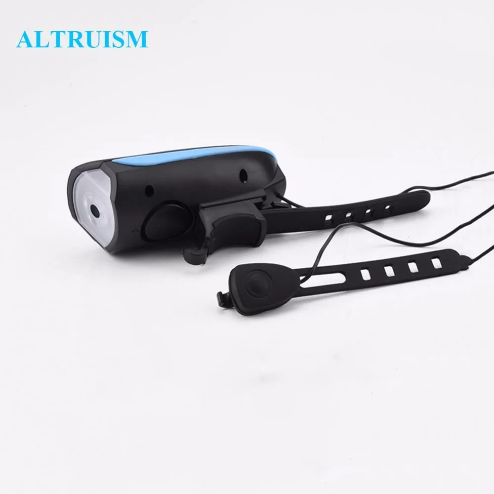 Excellent ALTRUISM Front Handlebar Bike Light Mountain Bicycle Light Headlights Light Flashlight USB Charging Live Horn Bell R 2