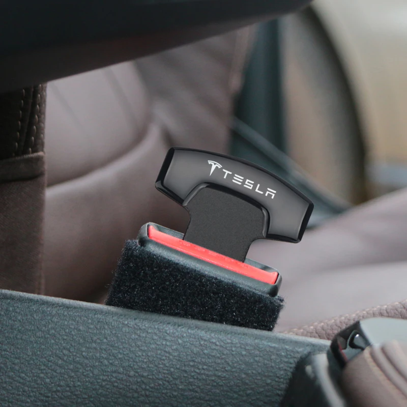 Gran venta Hebillas de cinturón de seguridad para coche, 1 Uds., cinturón de seguridad con cancelación de alarma para TESLA modelo 3 X S, accesorios de estilo de gato 7WJoR3RRkdg