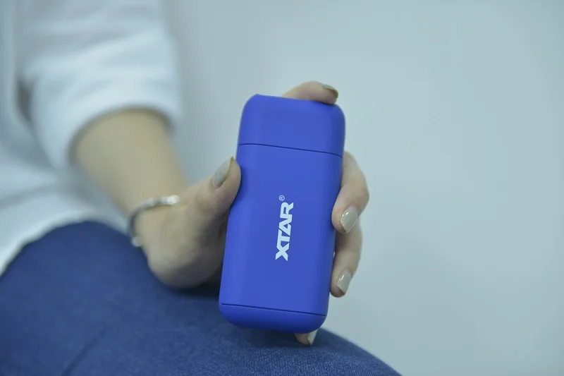 PB2-Blue XTAR 18650 power Bank зарядное устройство PB2 5V 2.1A power USB зарядное устройство 3,6 V/3,7 v li-ion/IMR/INR/ICR 18650 зарядное устройство power bank - Цвет: PB2-Blue