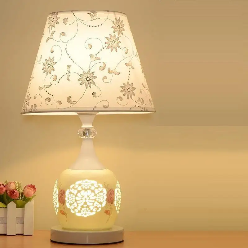 Chevet Chambre лампе Tischlampe Mariage европейский лампа для свадьбы Noche Lampara Maison деко Luminaria де меса стол прикроватный свет