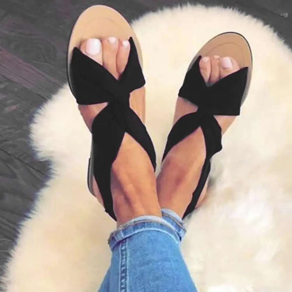 Женские сандалии в римском стиле Летняя пляжная обувь ретро Повседневные на