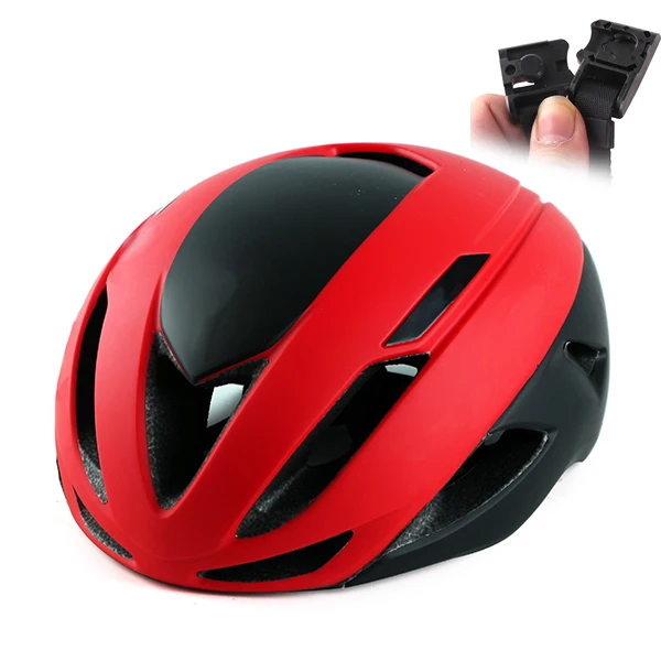 black red Лидирующий бренд evade 2 Aero дорожный велосипедный шлем ультралегкий красный гоночный велосипедный шлем для мужчин специальный Mtb велосипедный шлем магнитный замок - Цвет: black red