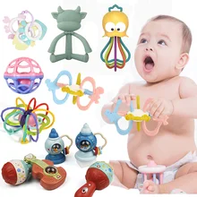 Jouets pour nouveau né, hochet doux, anneau de dentition, jeux éducatifs pour bébé, anneau de dentition pour bébé de 0 6 12 mois