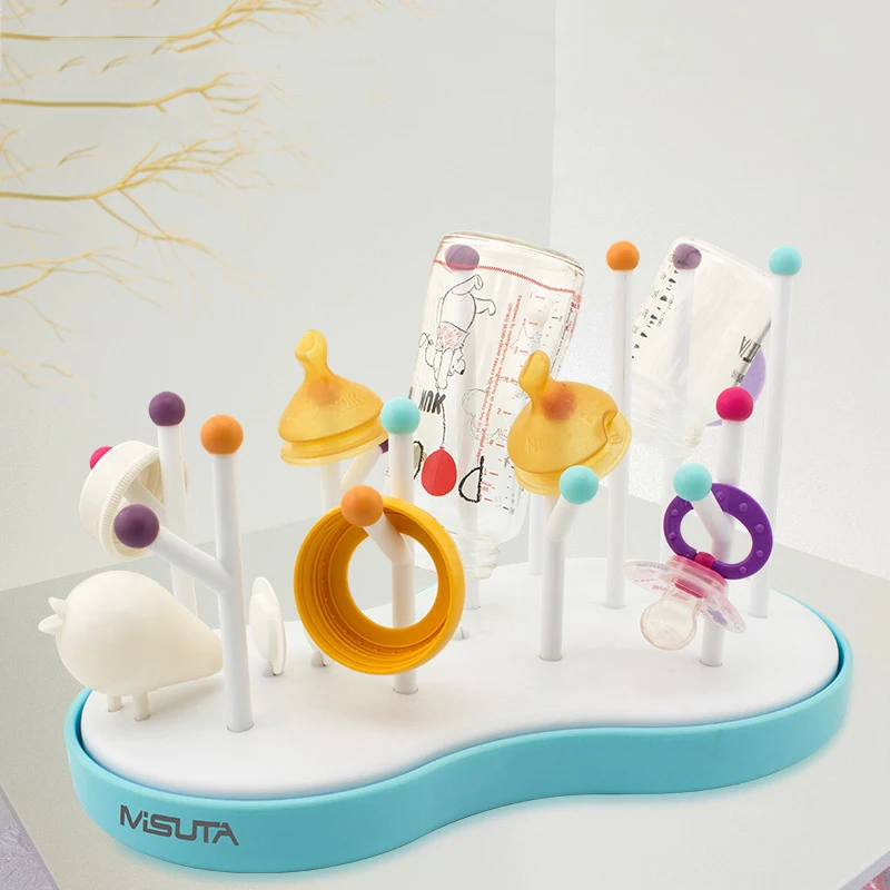 Baby Bottle Dry Rack Children Bottle Drain Drying Racks for Kids Portable Milk Cleaning Dryer Drainer Storage Dust Boxes