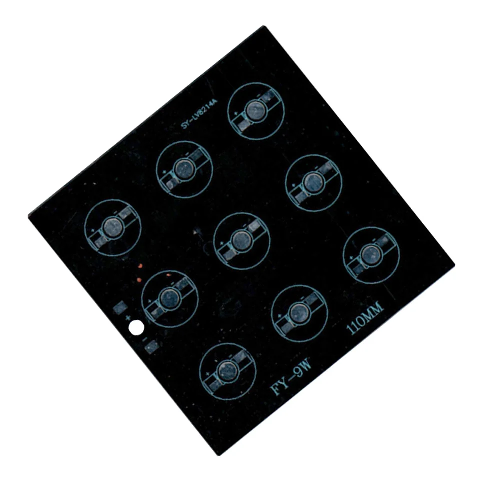 Светодиодный PCB 9 Вт RGB прожектор светильник Алюминий пластины радиатора высокого Мощность печатная плата для Светодиодный светильник напольный светильник Ландшафтный Прожектор Светильник лампы
