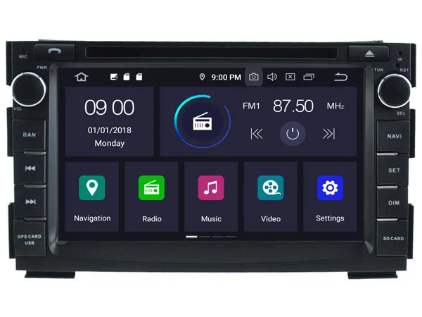 Perfect RUISO 4g+64g 8-Core Car DVD Player Android 9.0 for KIA CEED/VENGA car multimedia auto stereo 1080P gps wifi dvr dab obd ips 2