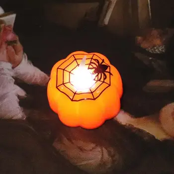 

LED Pumpkin LED Tealight Candles Lamp Romantic Creative Battery Flickering Best Gift Electronic Halloween Candles Light Home