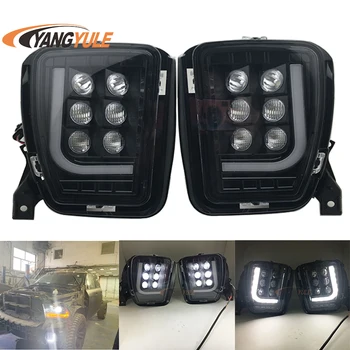 

For Dodge RAM 1500 2013-2018 Led Fog Driving Light Fog Lamp Assembly with bright LED DRL
