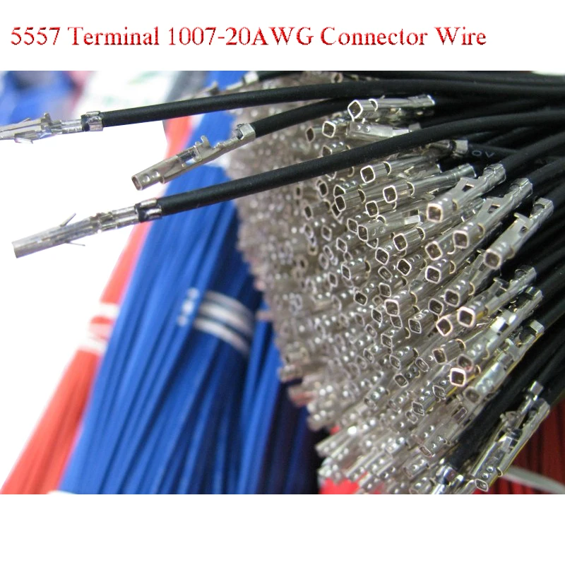 

100 шт. DIY 5557 кабель 1007 22AWG 50 см 5557 соединительный провод для кабеля DIY