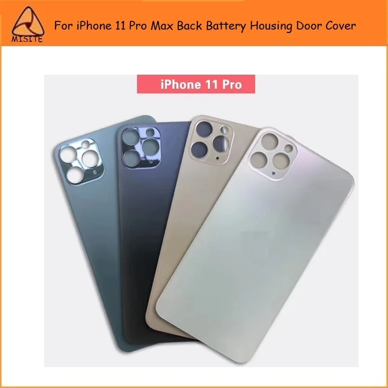 10 шт./лот, стеклянный корпус, задняя крышка для iPhone 11 Pro Max, задняя крышка для батареи, задний корпус, чехол для двери, замена