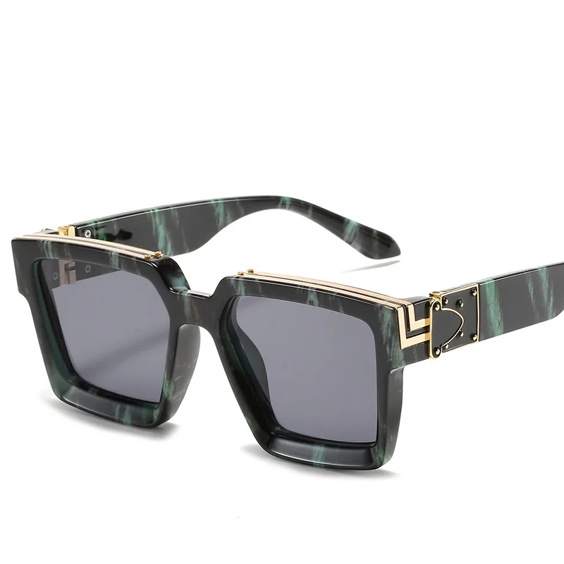 2021 Personalized Luxury Brand Sunglasses Men Vintage Square Millionaire  Sun Glasses Hip Hop Fashion Leopard Print Gafas Uv400 - Sunglasses -  AliExpress