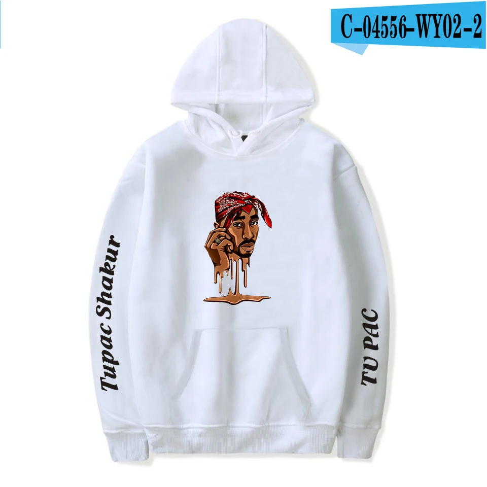 Горячая 2PAC толстовки для мужчин и женщин толстовки с капюшоном в стиле хип-хоп новая осенняя модная повседневная толстовка 2PAC для мальчиков и девочек белые пуловеры - Цвет: white