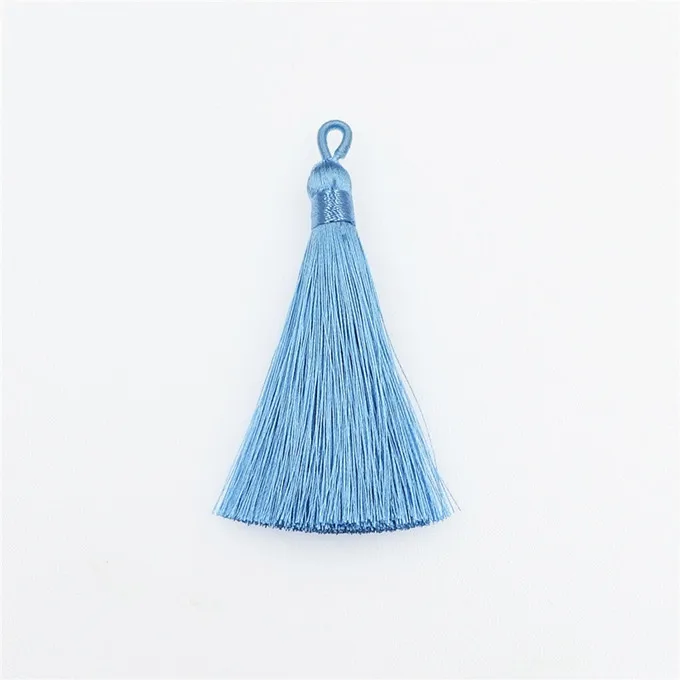 Light blue tassels 5-20 шт катушки связывают нить кисточкой бахрома подвеска «сделай сам» ремесла вискозные кисточки отделка одежды шторы Декоративные Серьги Ювелирные компоненты - Цвет: Light blue tassels