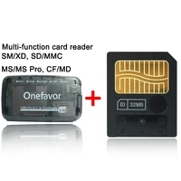 כרטיס sd ביג Promotion128MB 64MB 32MB 16MB 8MB 3.3V 3V SmartMedia כרטיס SM זיכרון כרטיס חכם כרטיסי מדיה + SD XD MMC CF SM זיכרון קורא כרטיסים (5)