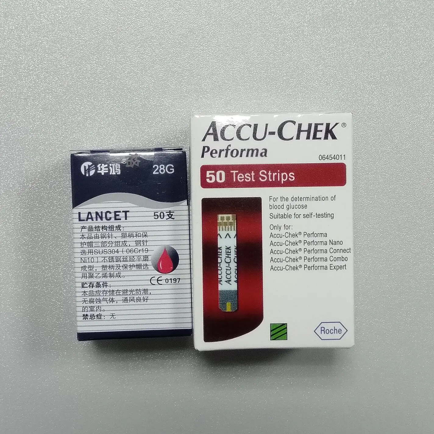

50pcs Expiry 31th.10.2020 ACCU-CHEK Performa blood glucose Test Strips ,Sterile towel Hand sanitizer Alcohol Pad