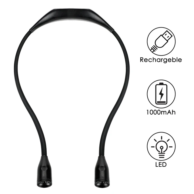 Neck Light Hands-free Rechargeable Bendable 