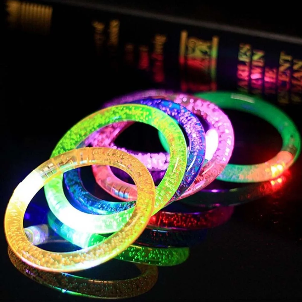 5 шт. браслеты с подсветкой Rave Neon/светодиодный Светодиодный браслет для вечеринок/браслет свечение/светильник/светящийся браслет для детей/детей J11