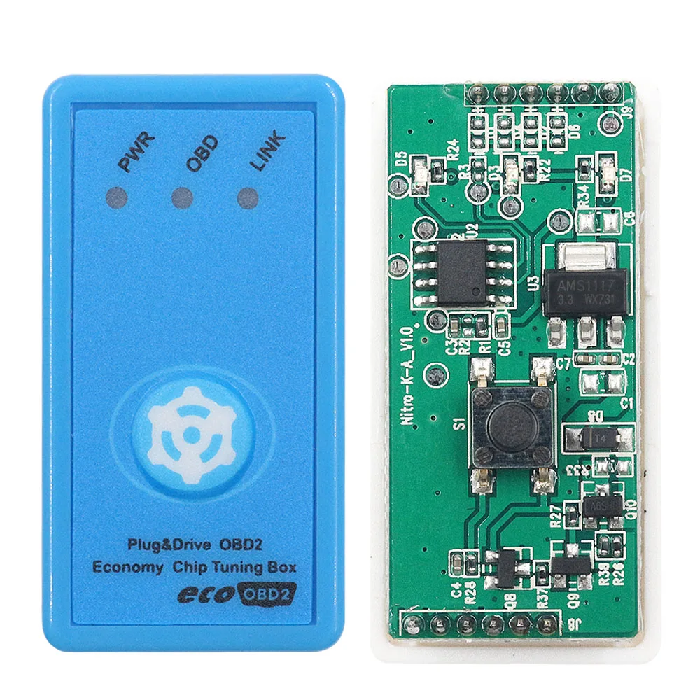 4 вида цветов Nitro OBD2 EcoOBD2 переключатель сброса ECU чип Тюнинг Box нитроobd2 Eco для