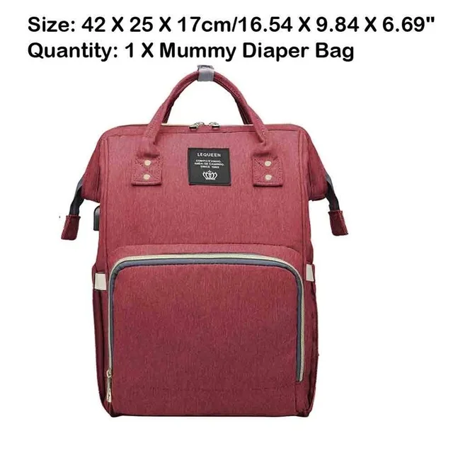 C5 USB Interface Diaper Bag Large Capacity Waterproof Fashion Mummy Travel Shop Maternity Nursing Backpack Nappy Organizer - Цвет: C5