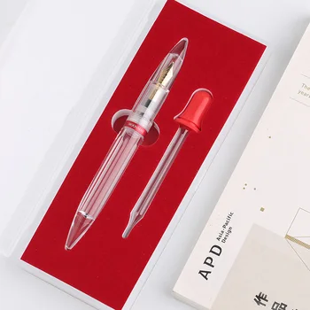 

Moonman M2 Large Capacity Demonstrate Fountain Pen with Dropper Visable Ink Transparent Pens for Writing School Office Supplies