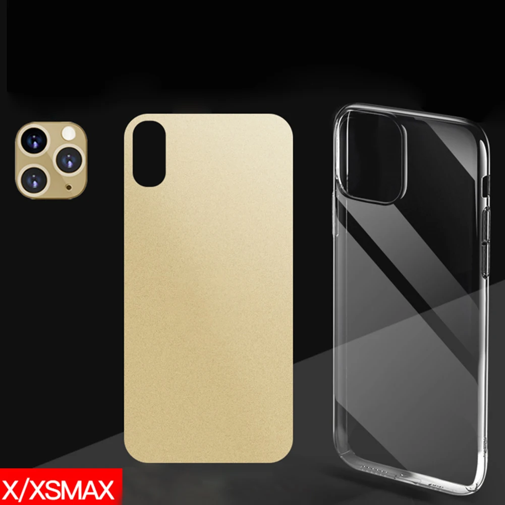 Для iPhone X XS MAX вторая Замена для iPhone 11 алюминиевый сплав камера объектив Кольцо телефон задняя пленка чехол Комплект для iPhone X/XS - Цвет: iPhone Xsmax