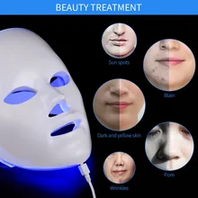 

Minimalism Design 7 Colors LED Facial Mask Photon Therapy Anti-Acne Wrinkle Removal Skin Rejuvenation Face Skin Care Tools