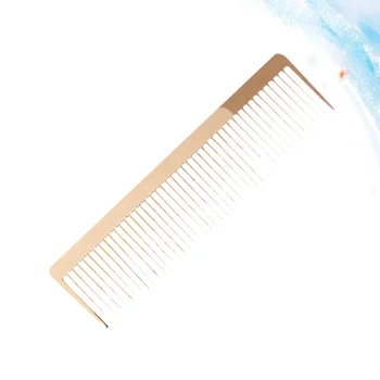 

1PC Alloy Comb Vintage Minimalist Design Hairdressing Metal Comb for Barber Girls