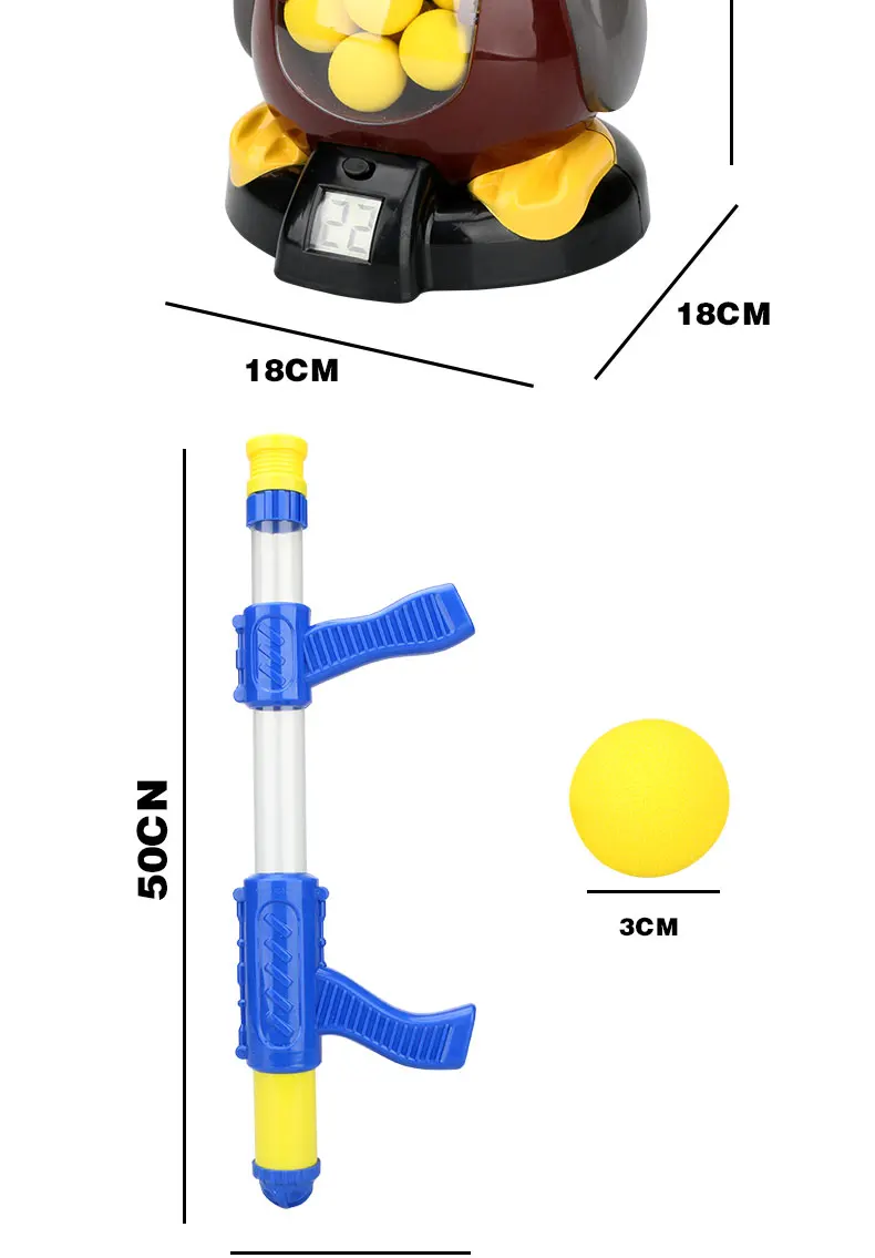 Shaking Voice Network Red Shooting Aerodynamic Duck Toy Gun Empty Hit Me Soft Bullet Product Category Battle Children Standard