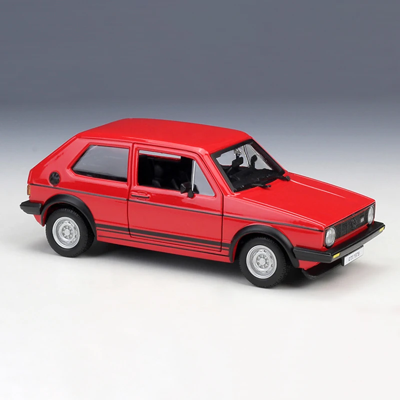 Maisto Bburago VW 1979 Golf Mk1 GTI черный красный литой автомобиль модель игрушки модель автомобиля Maisto модели детский автомобиль