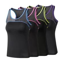 Новое поступление, женский спортивный жилет для йоги, фитнеса, бега, контрастного цвета, сетчатые дышащие колготки, тянущийся Быстросохнущий жилет, майки для спортзала