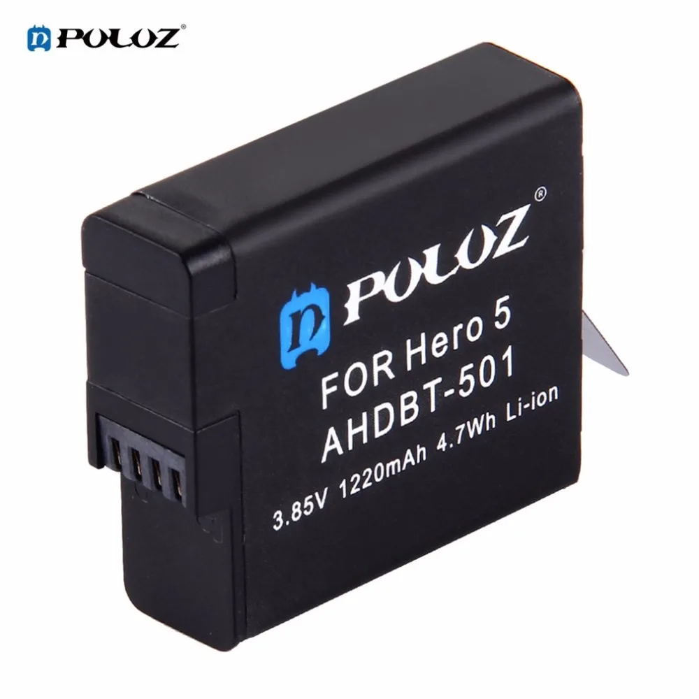

PULUZ PU188 No Memory Effect 1220MAH 3.85V Replacement Battery Rechargeable Li-ion Battery Suitable for Gopro Hero5