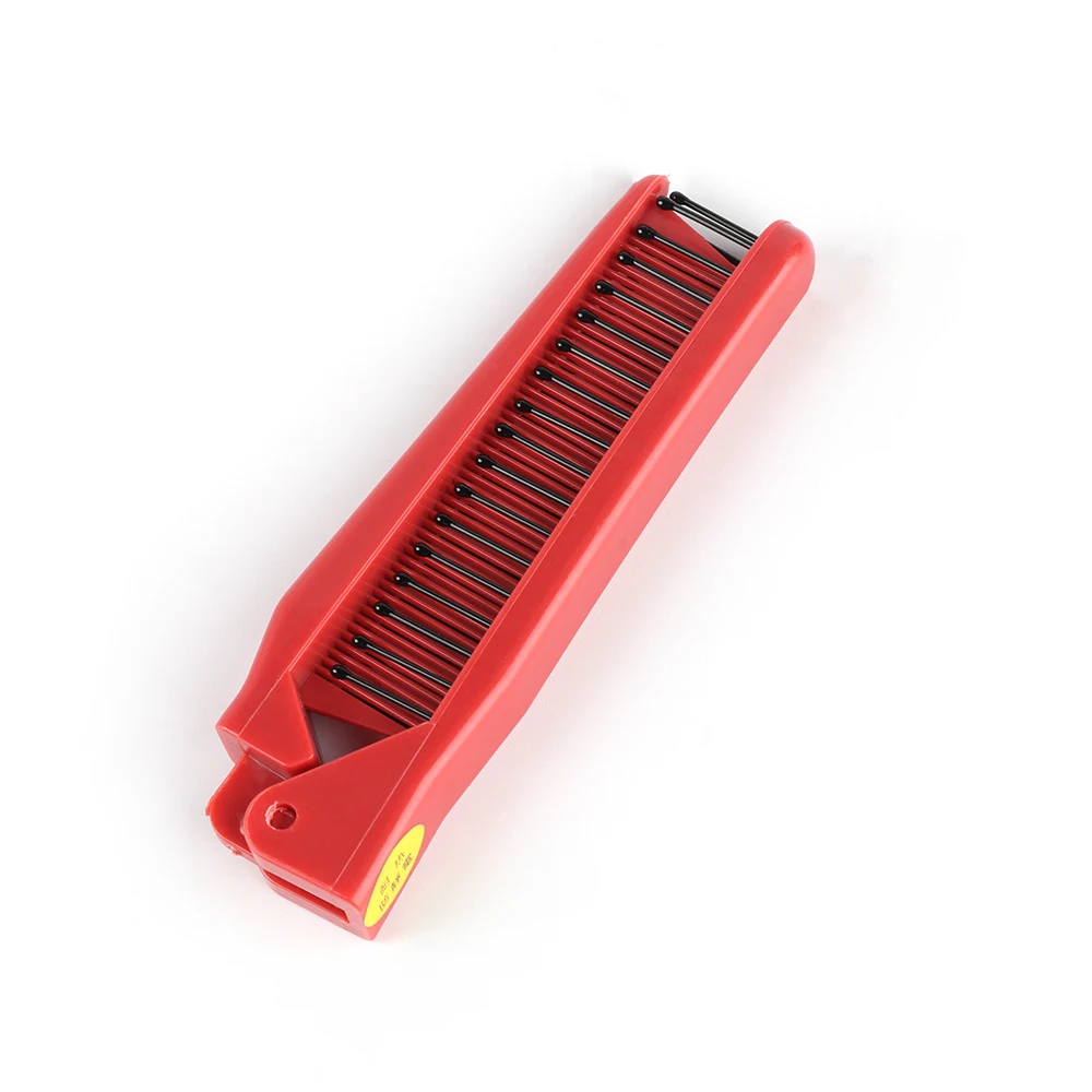 

Foldable Hair Comb Wide Tooth &Dense tooth Dual use Hair Brush Wheat straw Hairdressing Styling Tool