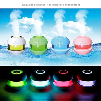 

Hot 3-in-1 USB Air Humidifier Cool-Mist Adorable Pet Mini Humidifier with LED Light Car Air Humidifier Four Color