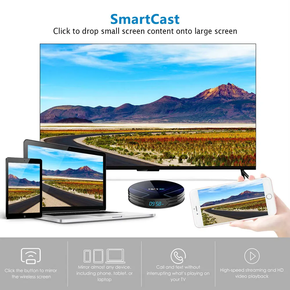  Amlogic S905X3 Android 9.0 9 Smart TV Box 4GB RAM 128GB ROM 1000M LAN 5G WIFI bluetooth 4.0 4K 8K G