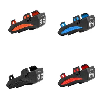 

4 In 1 Bike Front Light LED Headlight with Horn Phone Holder 2000/4000mAh USB Rechargeable Power Bank Bicycle Accessory