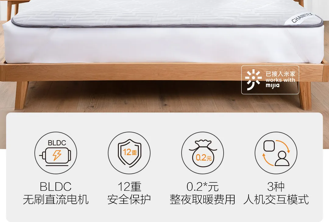 Xiaomi Mijia Jianit Интеллектуальный водопроводный матрас с постоянной температурой Безопасный и бесрадиационный Mijia App контроль