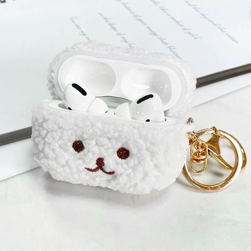 BONTOUJOUR Case Compatible with AirPods 1/2, Super Cute Creative Pet Hat Teddy Dog Case, Puppy Style Soft Silicone Earphone Protection Skin for