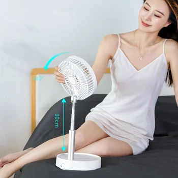 

-Portable USB Fans Telescopic Foldable Mini Fan Electric LED Fan Air Conditioner Cooler USB Rechargeable Table Fans
