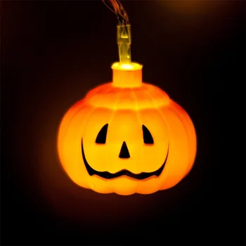 

BRELONG Halloween Pumpkin Lantern, 20 LED Battery-Powered Pumpkin String Lights, Holiday Decoration Outdoor Garden, Terrace