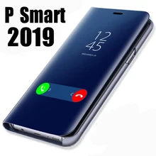 Умный зеркальный чехол для телефона huawei P Smart, чехол для huawei P Smart Z Psmart P10 Lite Y5 Y6 Y9 Prime, откидной Чехол-подставка Y