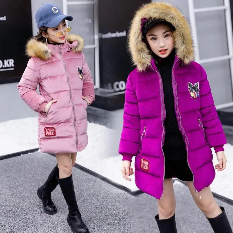 

Girls Winter Cotton Cold Winter Baby Girls Warm Clothes Infant Coat Fashion Kids Thicken Jacket Hooded Xmas Snowsuit Outerwear 8