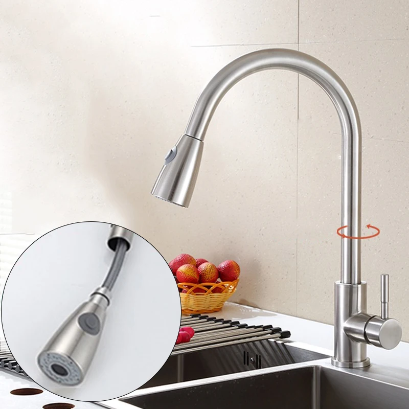 

Kitchen Sink Flexible Faucet Spout Water Saver Bathroom Tap Shower Head Sprayer