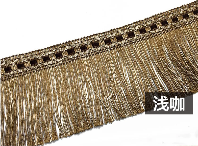 Curtain Tassel Fringe Trimming Braid Trim 2 meters 11cm Gold Tassels Upholstery DIY Luxury Accessories Decorated Tassel Trim Lace